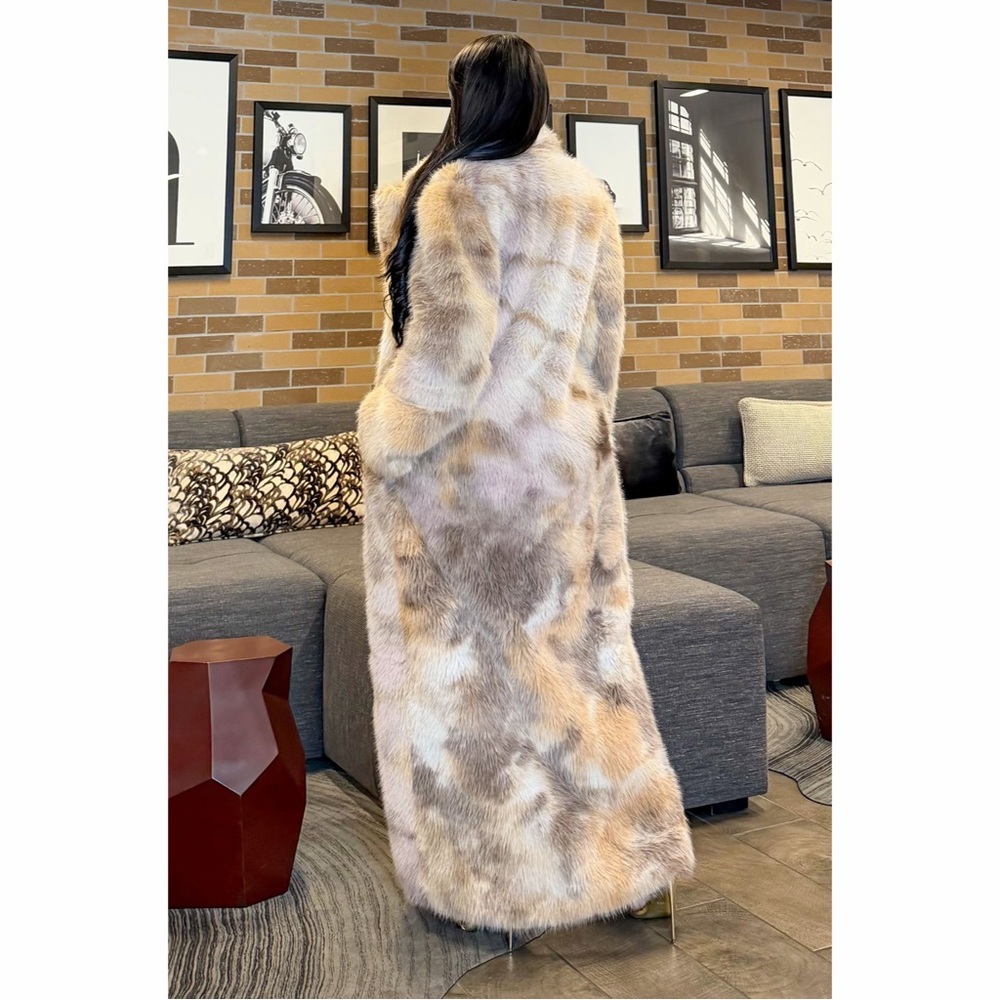 Faux Fur Coat - Picture 2 of 4